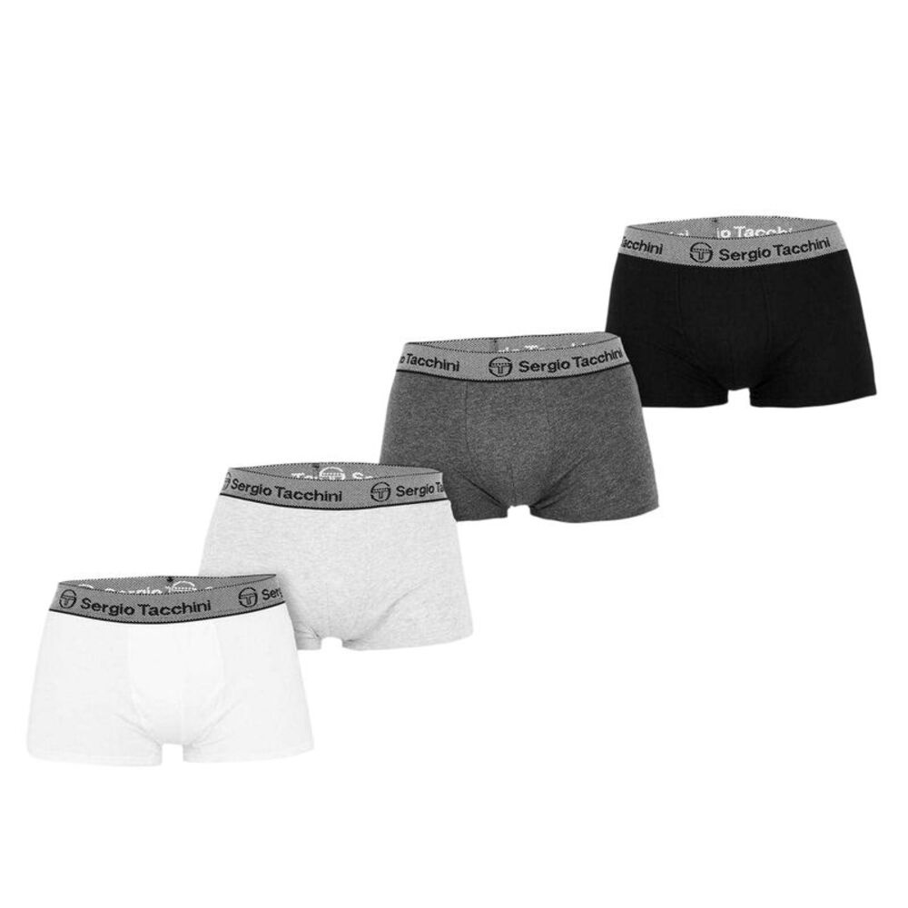 Sergio Tacchini Mens Plain Classic Briefs (Pack of 4) / Multicolored